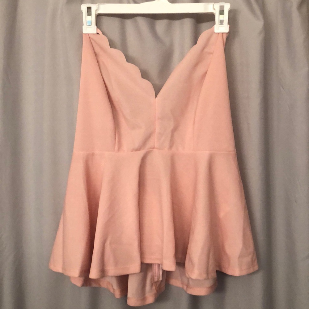 XL Scalloped Hem Tank